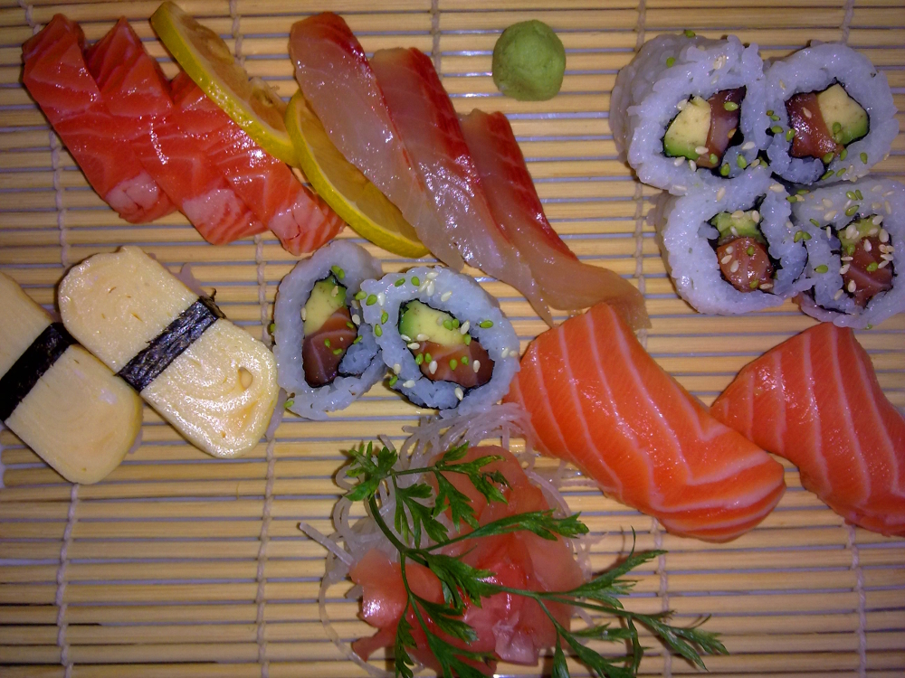 plateau sushi sashimi